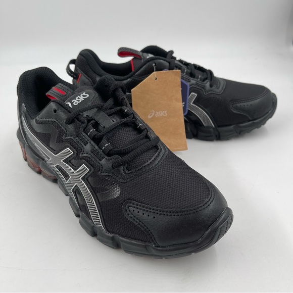 NEW! 🥾 ASICS Gel Quantum 90 3 GS Black Red Athletic Shoes - Size 5.5 - Picture 2 of 11